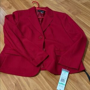 Black Label Vibrant Red Women's Blazer